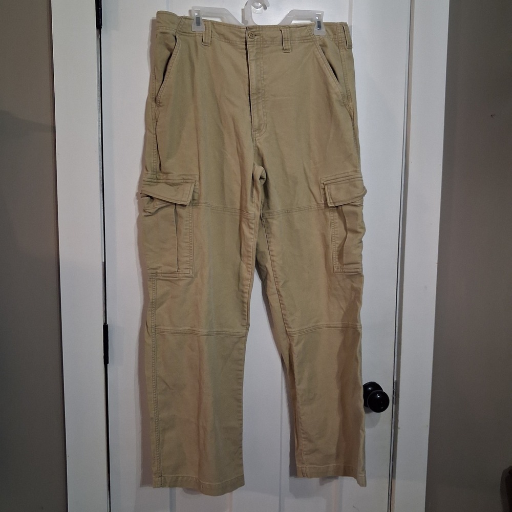 Mossimo Cargo Pants Mens 30x32 Tan Khaki Cotton Straight Leg Gorpcore Utility